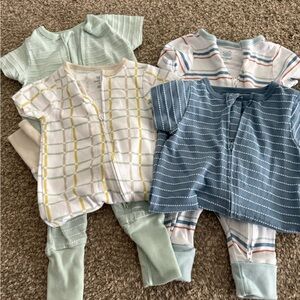 0-3 mos baby boy romper/sleep and play lot